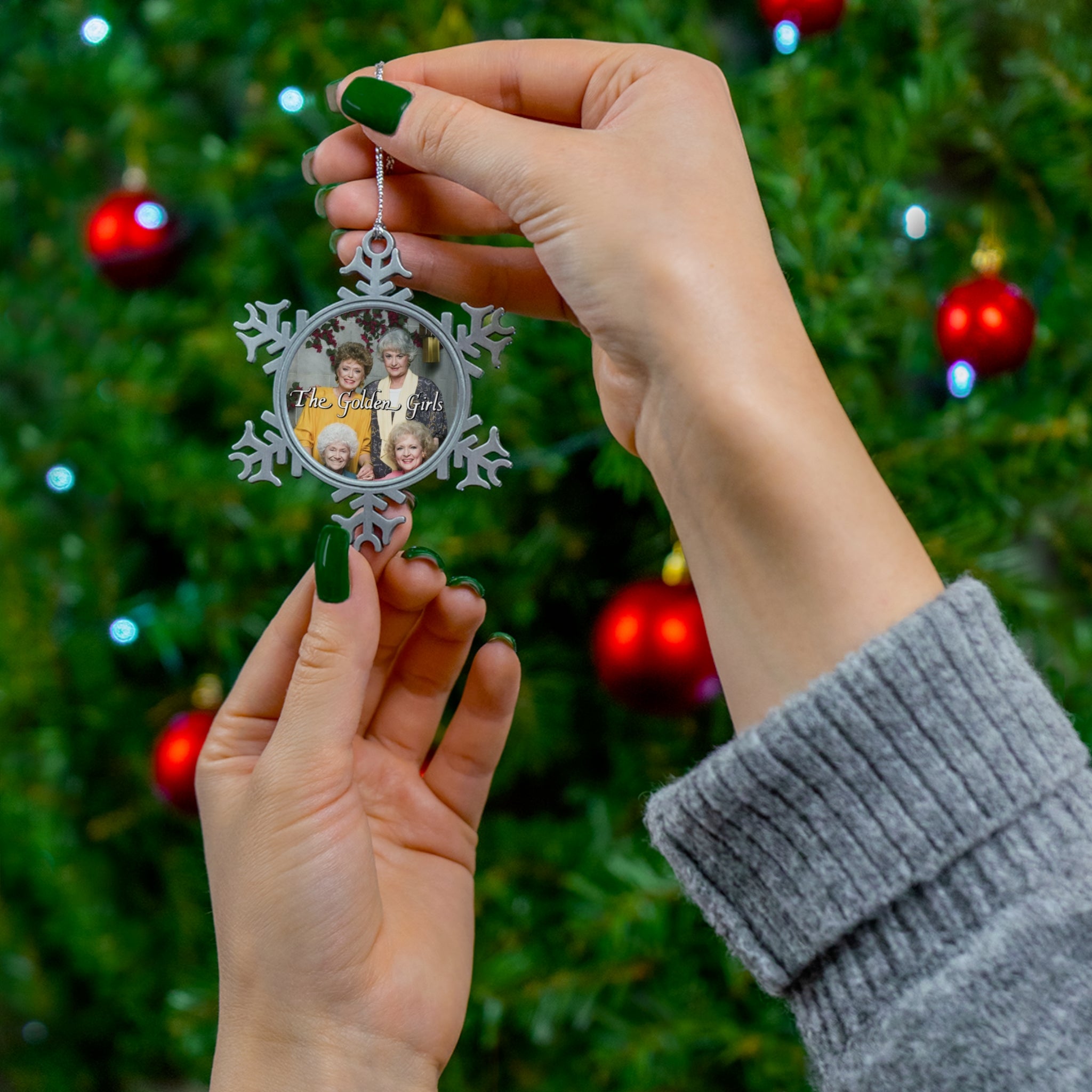 The Golden Girls 80's TV Show- Pewter Snowflake Ornament - Creations by Chris and Carlos